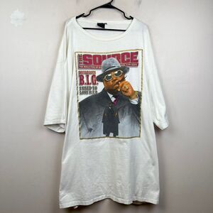 Vintage 90s Notorious BIG The Souce Magazine Shirt Biggie Smalls Size 5XL